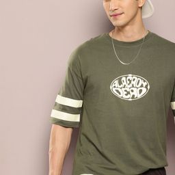 Kook N Keech Typography Printed Drop-Shoulder Sleeves Pure Cotton Oversized T-shirt-picture-44