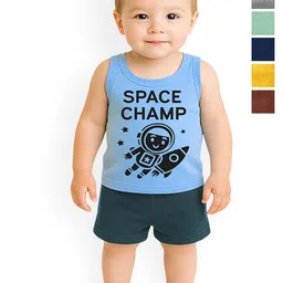 KidBee Kids Pack Of 6 Cotton Innerwear Vests-picture-18