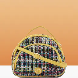 Caprese Women Self Design Structured Handheld Bag-2