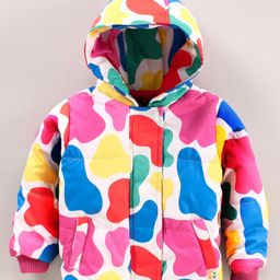Vitamins Full Sleeves Hooded Padded Jacket Abstract Design - Mutlicolour-image-72