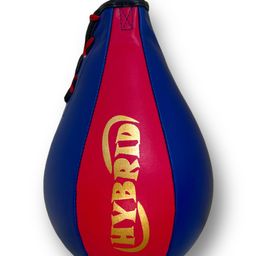 AXG NEW GOAL Premium PU Vegan Leather Hybrid Speed Ball Speed Bag- Blue & Red-48