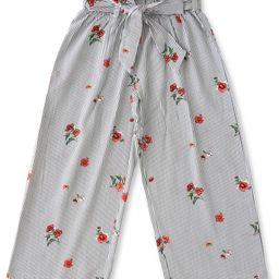 JusCubs Cotton Floral Printed Palazzo - Grey-image-59