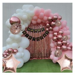 Bubble Trouble Birthday Decoration Items for Girls 61 Pcs Balloons for Birthday Decorations | Birthday Decorations for Kids | Birthday Decorations Kit | Birthday Balloons-38