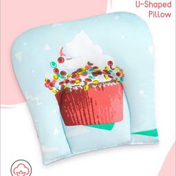 Babyhug 100% Cotton U Shape Pillow Digital PartyTheme Print- Pink-image-43