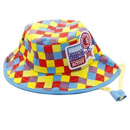 Babymoon Cotton Checked Hat - Multi Colour-picture-10