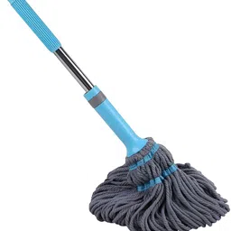 upkaranwale Blue & Grey Floor Cleaning Microfiber Twist Mop Stick-image-23