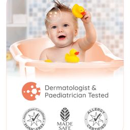 Babyhug Advanced Sensitive Peach Milk Shampoo No Tear Formula Suitable For Newborn Baby Pack of 2 - 100 ml each image 2