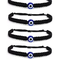 DN ENTERPRISES Unisex Set Of 4 Evil Eye Wraparound Bracelets-picture-7