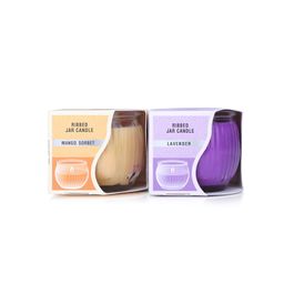 Iris Homefragrances Swirl Jar candle- Pack of 2- Fragrance Mango Sorbet and Lavender image 3