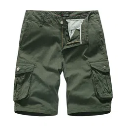 L'monte Men Camouflage Regular Fit Cargo Shorts-image-87
