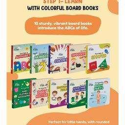 disha publications Early Joys - My First Bundle of Joy Theme 1 - MY LIFE, Ages 1 to 5 | Learn, Recall & Relate | Mini Library Gift Boxset of 10 Board Books, 2 Activity/ Rhyme Books & 2 Charts packed in a Utility Box for Moms image 4