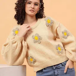 Velvery Women Floral Pullover-picture-7