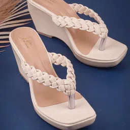 JM Looks Womens Stylish Comfortable Wedge Heel Sandals for Casual & Party Wear-25
