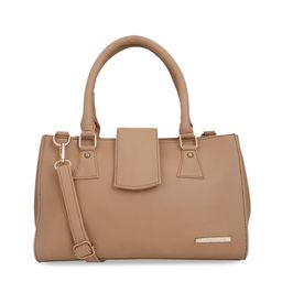 Lapis O Lupo Beige Solid Handheld Bag image 2