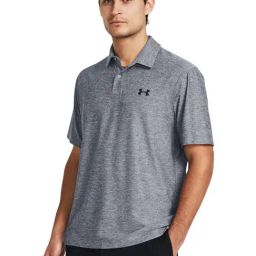 Under Armour Grey Regular Fit Logo Printed Sports Polo-image-55