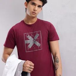 HRX by Hrithik Roshan Printed Training T-shirt-image-12