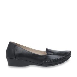 Bata Women's Black Wedge Pumps-image-94