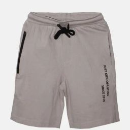 Kiddopanti Kids Grey Melange Solid Shorts-image-76