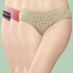 Leading Lady Multicolor Printed Hipster Panty - Pack of 3-picture-38