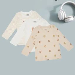 Pantaloons Baby Boys Snow White Printed T-Shirt Pack of 3-picture-25