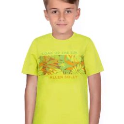 Allen Solly Junior Yellow Cotton Printed T-Shirt-picture-9