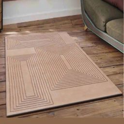 Presto Beige Wool Hand Tufted Carpet-image-28