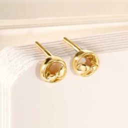 Mia by Tanishq 14k (585) Yellow Gold Earrings for Women-picture-8