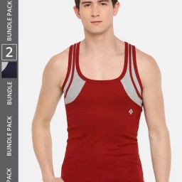 Dollar Bigboss Assorted Cotton Regular Fit Vest - Pack Of 2-image-50