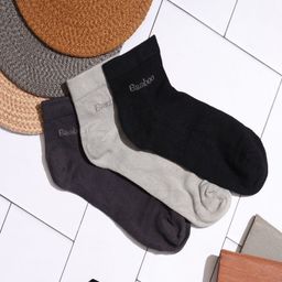 LARIX Men Pack Of 3 Bamboo Ankle-Length Socks-image-1