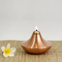 COPPRE Sanchi Copper Oil Lamp - Set of 1-image-4