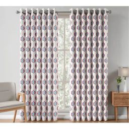 India Circus By Krshna Mehta Multi Polyester Printed Curtains-15