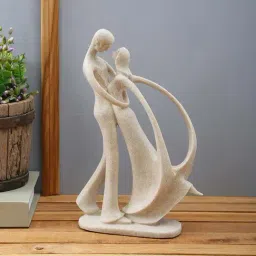 Tayhaa Off White Resin Couple Figurine - Set of 1-image-38