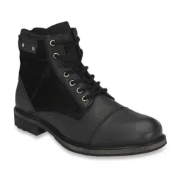 Delize Men's Black Biker Boots-image-33