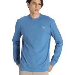 Puma Sky Blue Round Neck Sweatshirt-image-11
