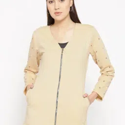 Belle Fille Beige Embellished Jacket-image-6