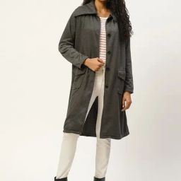 Belle Fille Grey Regular Fit Jacket-image-17