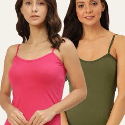 Lady Lyka Multicolor Camisole (Pack of 2)-image-82