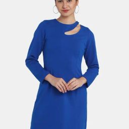 Zink London Blue Shift Dress-image-88