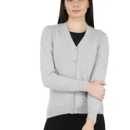 Monte Carlo Grey Wool Open Front Cardigan-image-4
