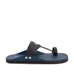 Madras Trunk Men's Desi Royal Blue Toe Ring Sandals-picture-19