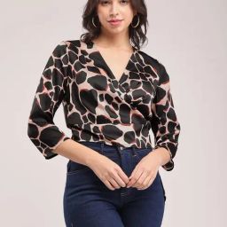 Fablestreet Beige Printed Top-image-27