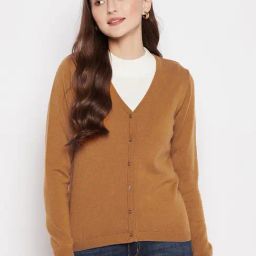 MADAME Mustard Wool Cardigan-image-8