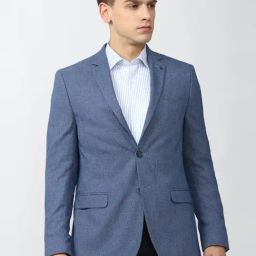 Van Heusen Blue Slim Fit Blazer-image-40