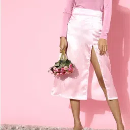 Cation Pink A-Line Skirt-image-86