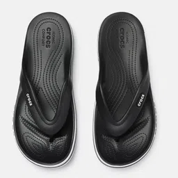 Crocs Unisex Black Solid Thong Flip-Flops-picture-55