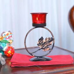 HOSLEY Black Iron Tealight Candle Holder-image-94