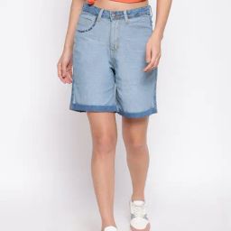 Belliskey Light Blue Denim Shorts-image-32