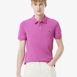 Lacoste Pink Cotton Slim Fit Polo T-Shirt-picture-12