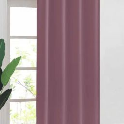 Urban Space Dark Purple Cotton Black Out Window Curtain - Set of 2-16