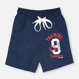 CHIMPRALA Kids Blue & White Printed Cotton Antimicrobial Shorts-image-64